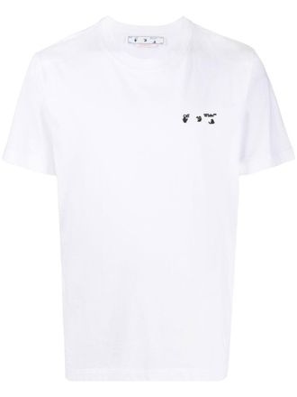 Off-white Ow logo-print slim-cut T-shirt - men - Cotton - L