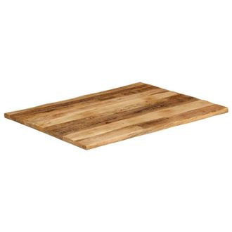 Berkfield Home Table Top Live Edge 100x80x3.8 cm Solid Wood Rough Mango in Brown