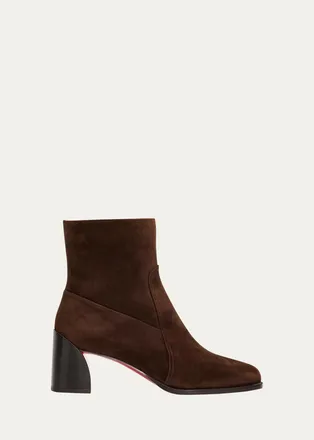 Christian Louboutin 55mm Ira Suede Ankle Boots
