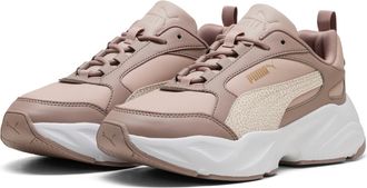 Puma Sneaker PUMA CASSIA 2.0 TOPCAT, Damen, Gr. 37,5, rose latte, frosted ivory, sandstone, Synthetik, animal-print, Schuhe Sneaker