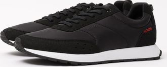 HUGO BOSS Mens HUGO Icelin Runn Retro-Inspired Trainers with Faux Suede - Black 006 - Size: 10
