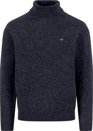 Fynch-Hatton Rollkragenpullover FYNCH-HATTON, Herren, Gr. 4XL, navy, Strick, Obermaterial: 65% Wolle, 30% Nylon, 5% Alpaka, meliert, normal h&uuml;ftbedeckend, Rundhals