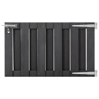 vidaXL Puerta De Jard&iacute;n De Wpc Gris 100x60 Cm Vidaxl