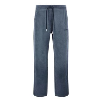 Off-white Broeken, Heren, Blauw, M, Katoen, Laundry Diagonal Skate Pants