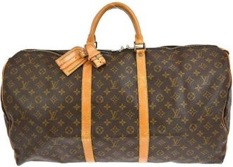 Louis Vuitton Vintage, unisex, Bruin, ONE Size, Pre-owned Canvas Weekendtas