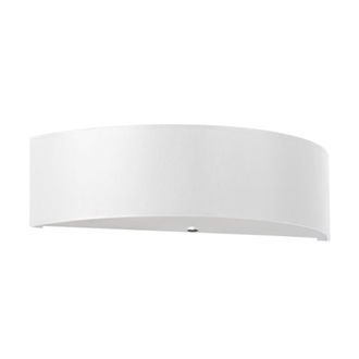 Sollux Lighting L&aacute;mpara de pared blanco tela, vidrio, acero alt. 12 cm