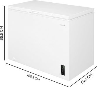 Cecotec Cecotec Congelador Horizontal 293l Bolero Coolmarket Chest 293p White E. Cesta Con Asas, Control Electr&oacute;nico Led, Ultracontact D-cool, Dual Function, 