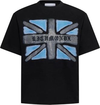 John Richmond Hombre, Camisetas, Negro, Talla: XL