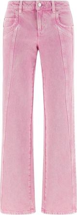 Isabel Marant Jaylis Pants - Dames - Regular Fit Jeans - Roze - 2XS - Katoen - Jeans