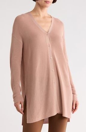 Lafayette 148 New York V-Neck Button Cardigan in Powder at Nordstrom Rack, Size Medium