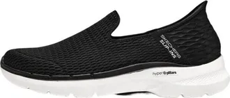 Skechers Go Walk 6 Shoes Black White 894234-BLK