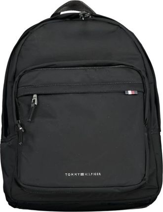 Tommy Hilfiger Polyester Rugzak - Heren - Rugzakken - Zwart - ONE Size - Polyester - Tassen