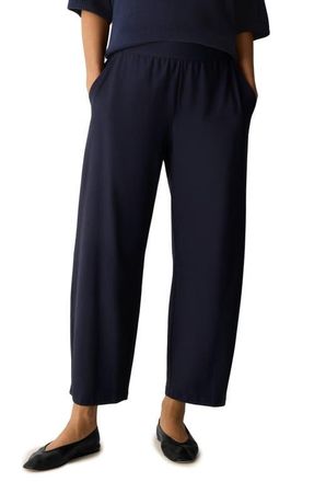 Eileen Fisher High Waist Ankle Pants in Ink at Nordstrom, Size X-Large