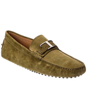 Tod's Tods T Piatta + Treccia Pell Suede Driver