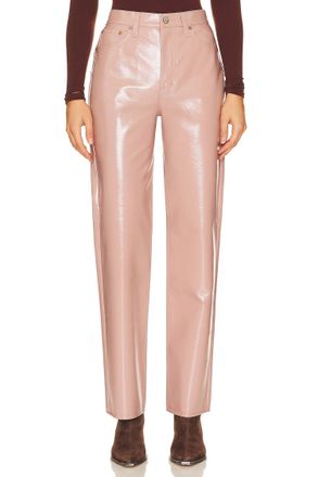 Pistola Denim Cassie Super High Waist Straight Pants In Pink