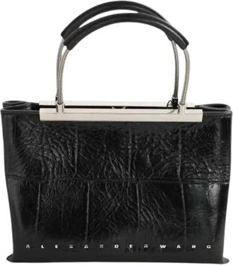 Alexander Wang Pre-owned Leren Schoudertas - Dames - Vintage Handtas - Zwart - ONE Size - Leer - Vintage