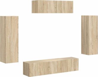 vidaXL Mueble De Tv 5 Uds. Roble Sonoma Vidaxl