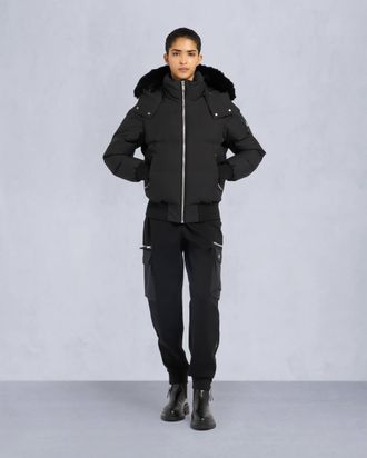 Moose Knuckles Womens Cloud Shearling Bomber Jacket