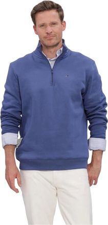 Tommy Jeans Heren, Sweatshirts & Hoodies, Blauw, Maat: L Fleece