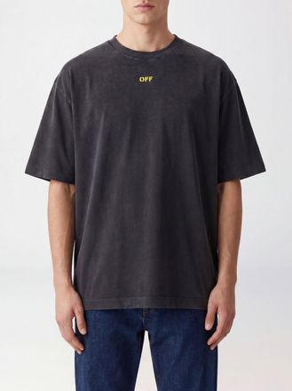 Off-white T-shirt relaxed fit in cotone con stampa grafica e logo