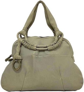 Ferragamo Gancini Leather Tote Bag (Pre-Owned)