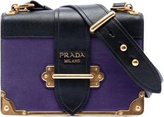 Prada Pre-owned Cahier Cross Body Bag - - Pre-owned - Donna - Viola - ONE SIZE