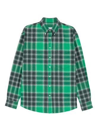 Lc23 plaid-pattern pocket shirt - men - Cotton - L - Green