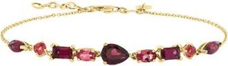 Effy 14K Yellow Gold Multi-Shape Pink Gemstone Bracelet in 14K Gold at Nordstrom, Size 7