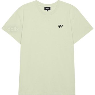 Dalix Womens Bow Lightweight Everyday Tee in Cucumber at Nordstrom, Size Xx-Large