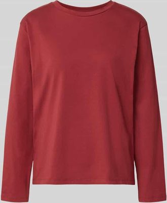 Schiesser Longsleeve mit Rundhalsausschnitt in Rot, Größe 36