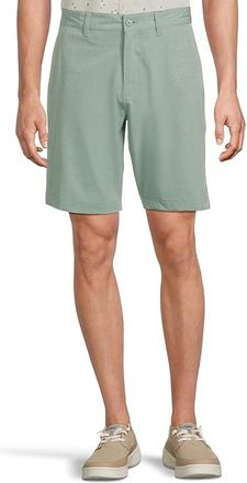 Rvca Balance Hybrid Mens Shorts Bottle Green : 33 9.5, Cotton/Elastane/Polyester