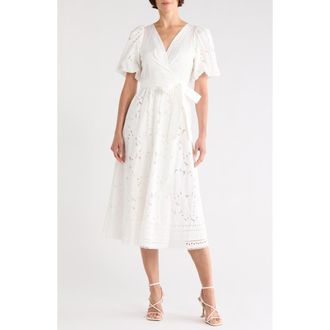 Diane Von F&uuml;rstenberg Delilah Puff Sleeve Wrap Dress in White at Nordstrom Rack, Size Xx-Small