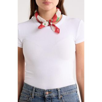 Melrose and Market Western Icon Bandana Scarf in Ivory Cherry at Nordstrom Rack