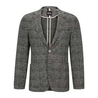 HUGO BOSS Heren, Jassen, Grijs, Maat: 2XL Wol
