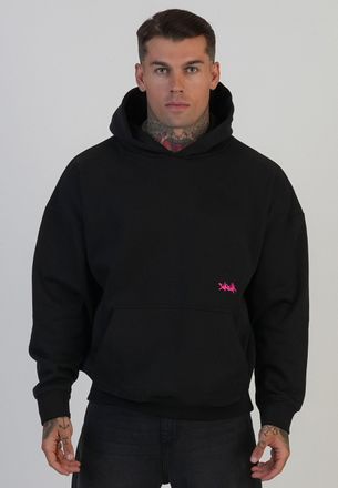 Siksilk Sudadera para Hombres Negra Gr&aacute;fica XXL