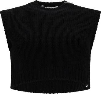 Max Mara Black Crew Neck Top
