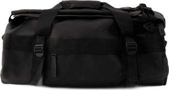 Rains Unisex Rollable Synthetic Duffel Bag Black