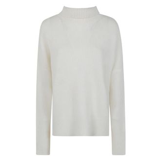 Lisa Yang Heidi Trui - Dames - Cashmere truien - Wit - M - Kasjmier - Truien & Vesten