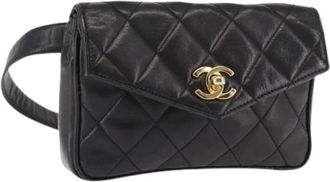 Chanel Pre-owned Belt Bags, female, Black, Size: ONE SIZE Pre-owned Vintage Belt Bag
