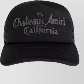 Amiri chateau logo foam mesh trucker hat