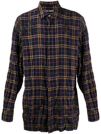 Palm Angels Camicia a quadri - Blu