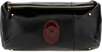 Versace Lou Nappa Belt Bag - Heren - Heuptassen - Zwart - ONE Size - Leer - Tassen