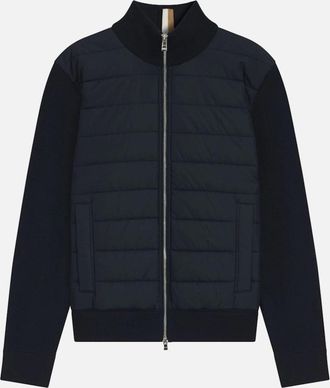 HUGO BOSS Mens BOSS Black H-Hernesto Sweater 404 Dk Blue - Size: 42/Regular