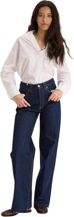 Ines De La Fressange Mara Raw Denim Jeans - Dames - Loose Fit Jeans - Blauw - W25 - Denim - Jeans