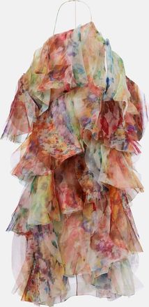 Zimmermann Luna floral ruffled midi dress
