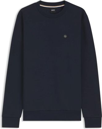 HUGO BOSS C-Sharpe 01 Sweatshirt - Heren - Sweatshirts - Blauw - M - Katoen - Hoodies & sweatvesten