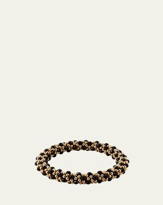 Meredith Frederick 14k Gold and Black Onyx Bead Bracelet