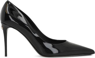 Dolce & Gabbana Cardinale Pumps - Dames - Pumps - Zwart - 39 1/2 EU - Leer - Schoenen