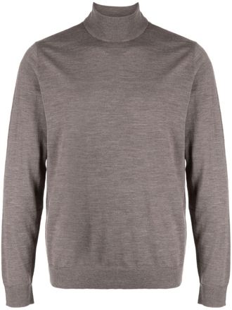 Corneliani Trui met hoge hals - Bruin