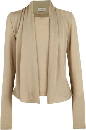 Cortana Fio Sweater - Dames - Cashmere truien - Beige - S - Leer - Truien & Vesten